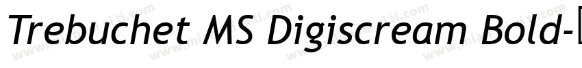 Trebuchet MS Digiscream Bold字体转换